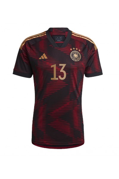 Fotbalové Dres Německo Thomas Muller #13 Venkovní Oblečení MS 2022 Krátký Rukáv